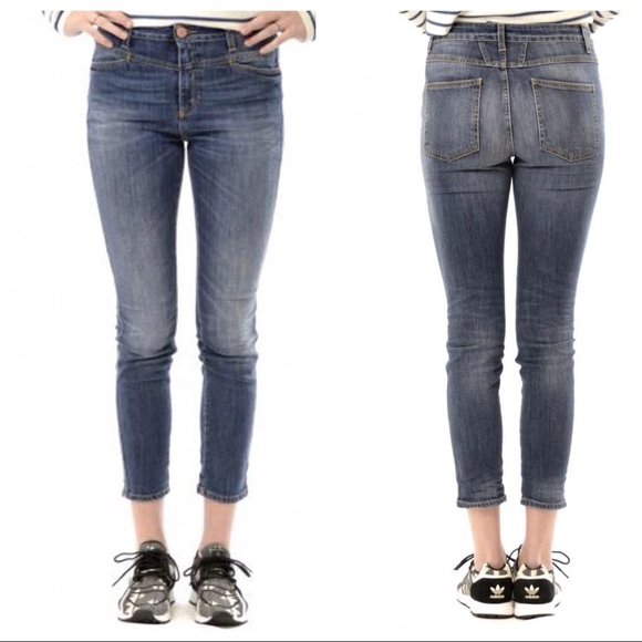 closed skinny pusher high waist